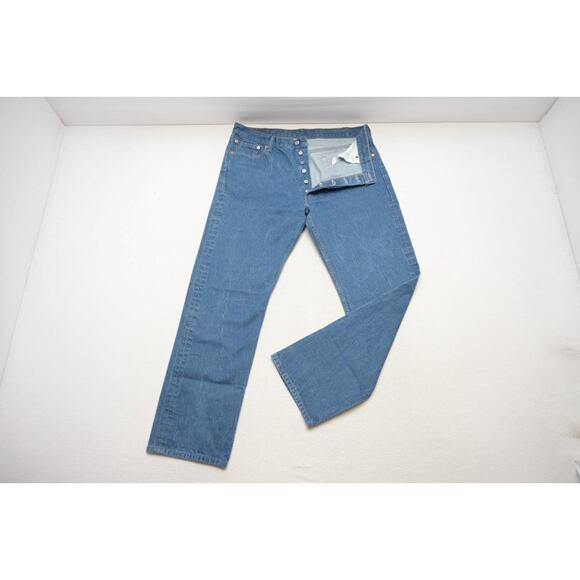Vintage Levis 501 Double XX Straight Button Fly Jeans Mens Sz 36 x 31 Tag(38x34) - Picture 2 of 7